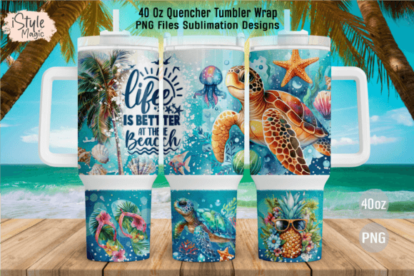 Download 40oz Life is Better at the Beach Tumbler - Premium Resources